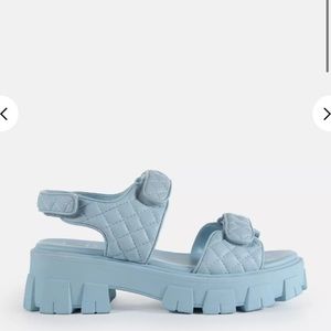 MissGuided Light Blue Chunky Sandals